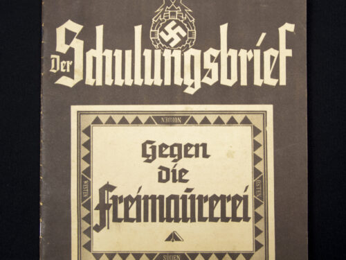 (Magazine) Der Schulungsbrief - Gegen die Freimaurerei VI Jahrgang Folge 7.(1939)