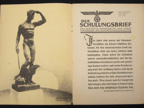 (Magazine) Der Schulungsbrief - Sieg der Rassenkraft IX Jahrgang Folge 11.12. (1942)