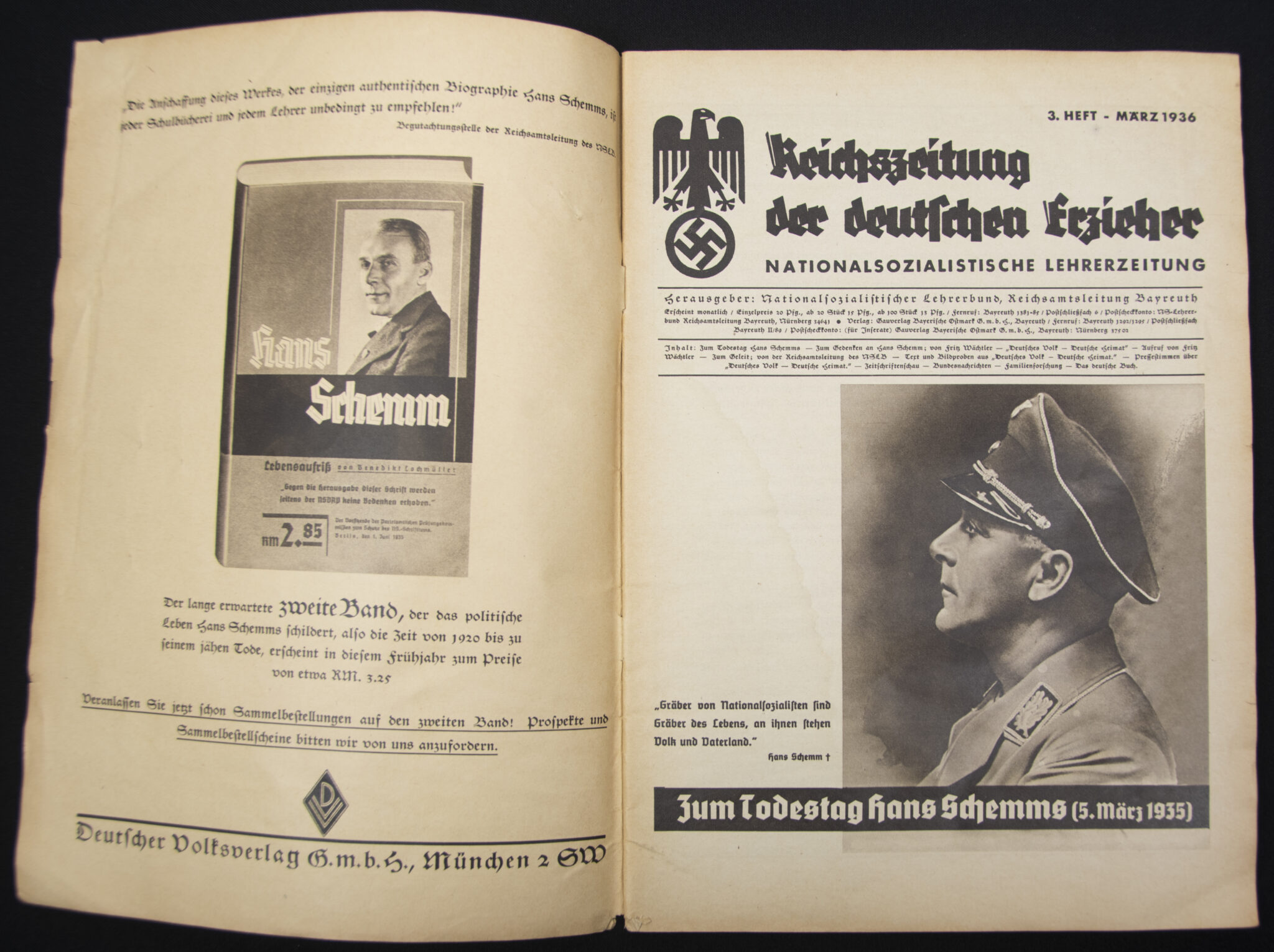 (Magazine) Reichszeitung der deutschen Erzieher - Nationalsozialistische Lehrerzeitung Nr.3 (1936)