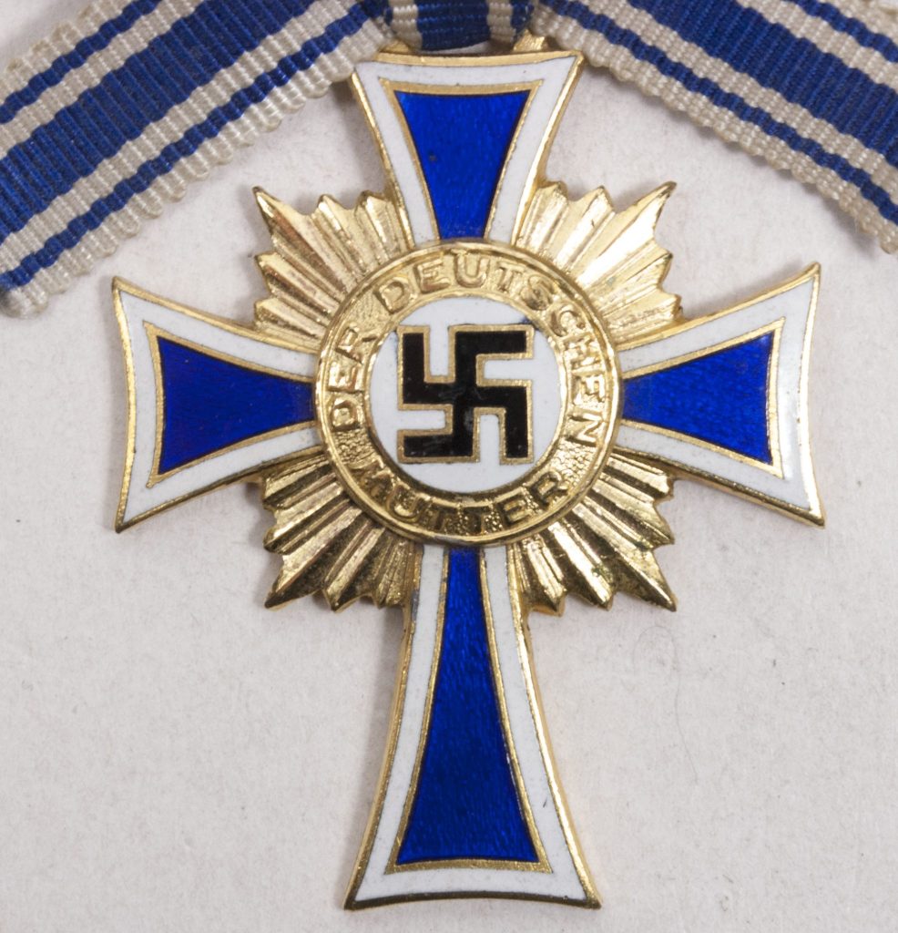 Mutter Cross Mutterkreuz gold / Motherscross gold single mount – rare