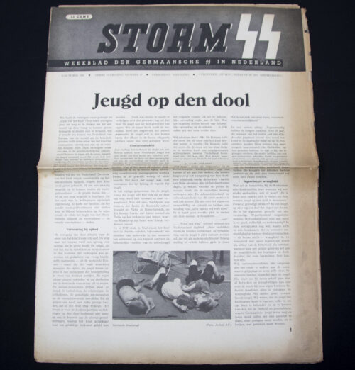 (Newspaper) Storm SS – Derde Jrg. Nr. 27 – 8 October 1943 (Germaansche Sportdag Avegoor)