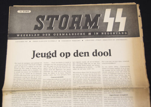 (Newspaper) Storm SS – Derde Jrg. Nr. 27 – 8 October 1943 (Germaansche Sportdag Avegoor)