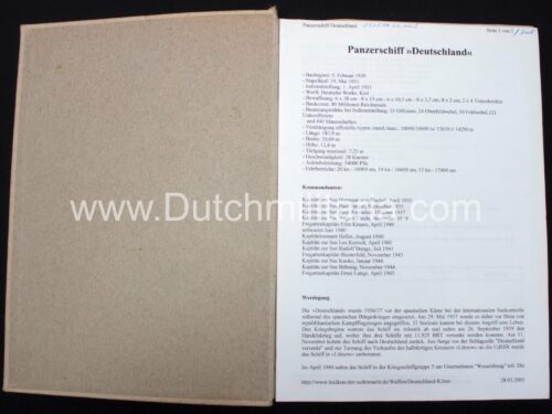 (Photoalbum) Panzerschiff Deutschland with pivat photo's of Hitler