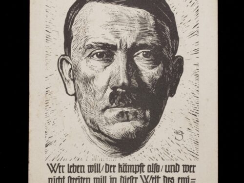 (Postcard) Adolf Hitler - Wer leben will Der Kämpfe also ...