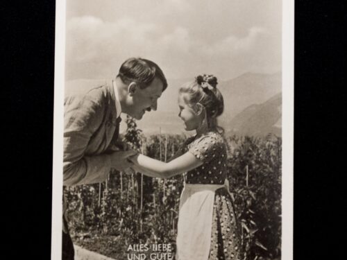 (Postcard) Hitler Alles Liebe und Gute (with jewish girl!)