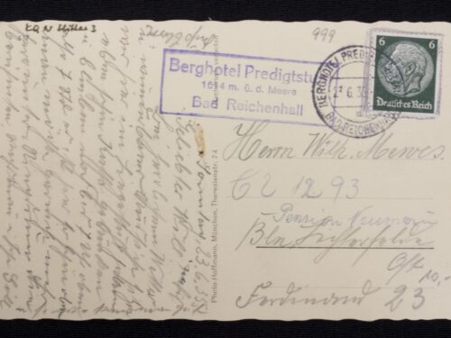 (Postcard) Hitler - Der Führer besucht das Berghofhotel Predigstuhl bei Reichenhall