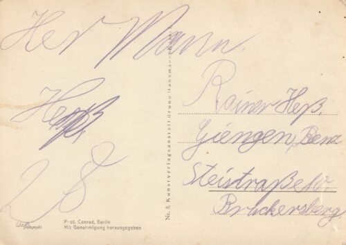 (Postcard SS) Reichskriegerführer SS-Gruppenführer Reinhard