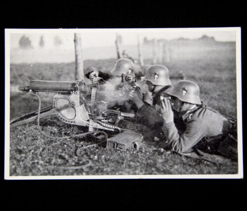 (Postcard) Uner Reichsheer Feuerndes Maschinengewehr