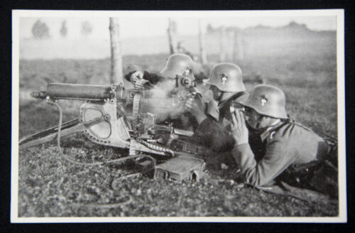 (Postcard) Uner Reichsheer Feuerndes Maschinengewehr