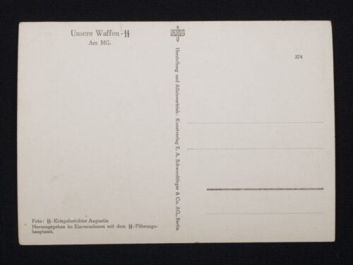 (Postcard) - Unsere Waffen-SS Am MG.