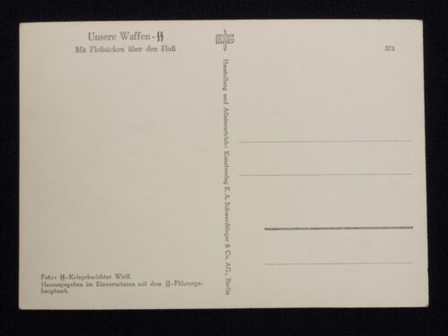 (Postcard) - Unsere Waffen-SS Mit Flosssäcken über den Fluss