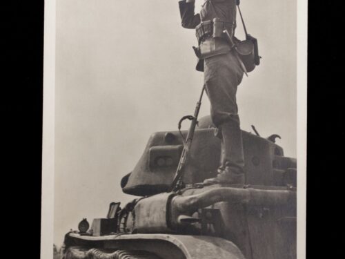 (Postcard) Waffen-SS Ausschau nach dem Feind