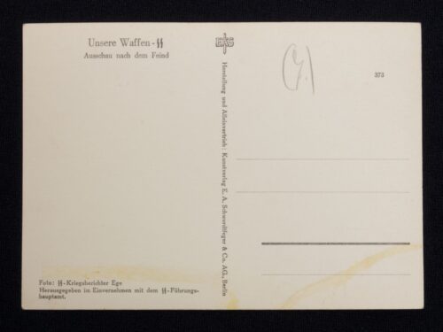 (Postcard) Waffen-SS Ausschau nach dem Feind