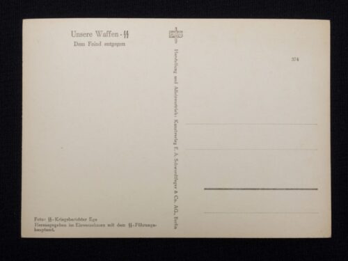 (Postcard) Waffen-SS Dem Feind entgegen