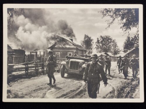 (Postcard) Waffen-SS Ein Dorf ist genommen