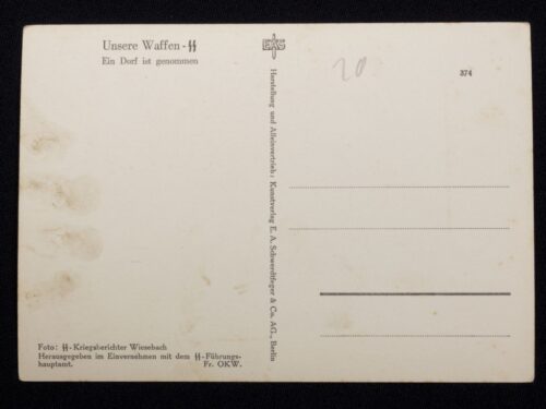 (Postcard) Waffen-SS Ein Dorf ist genommen