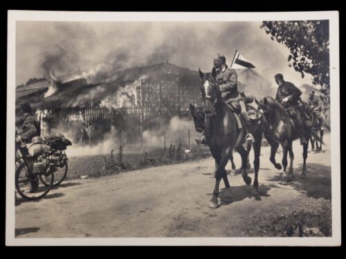 (Postcard) Waffen-SS Eine SS-Polizeidivision auf dem Vormarsch