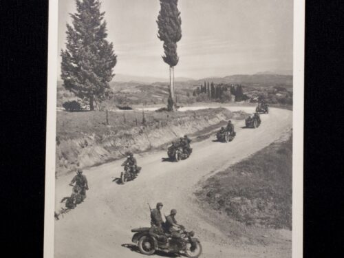 (Postcard) Waffen-SS Kradschützen im Süden