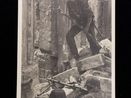 (Postcard) Waffen-SS Strassenkampf