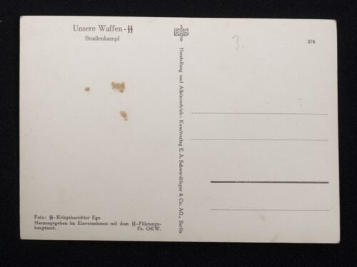 (Postcard) Waffen-SS Strassenkampf