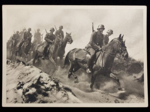 (Postcard) Waffen-SS kavalerie auf einem Uebungsritt
