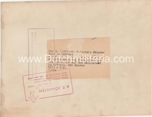 (Pressphoto) Das 9. Flämische Nationale Sängerfest in Brüssel (Flemish Labour Service)