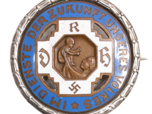 Reichsfachschaft deutscher Hebammen (RDH) Silver merit brooch (hallmerked 800 silver)