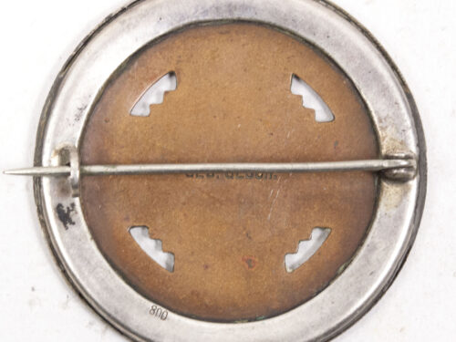 Reichsfachschaft deutscher Hebammen (RDH) Silver merit brooch (hallmerked 800 silver)