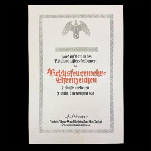 Reichsfeuerwehr-Ehrenzeichen 2. Klasse