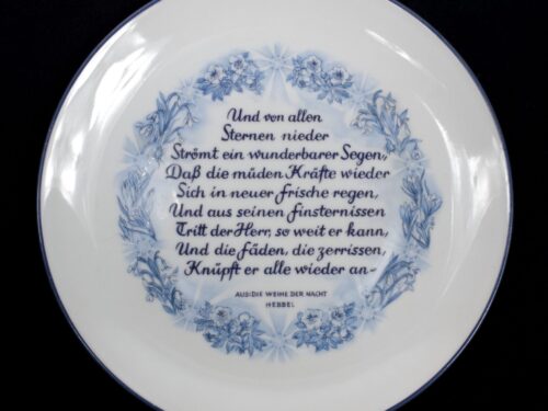 SS-Porzellanmanufaktur Allach Teller Julfest 1944