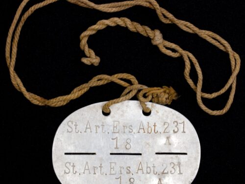 St. Art. Ers. Abt. 231 Erkennungsmarke