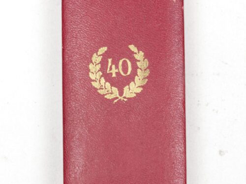 Treue Dienst 40 Jahre + etui (Maker Deschler & Sohn München)