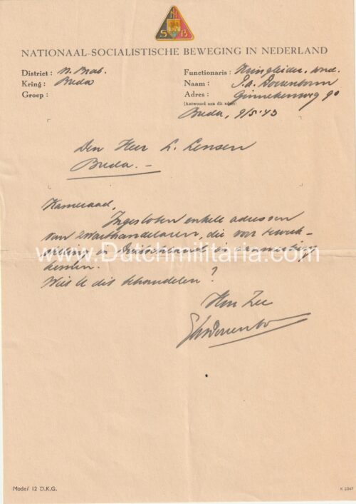 (Document) NSB District Noord-Brabant - Kring Breda - 