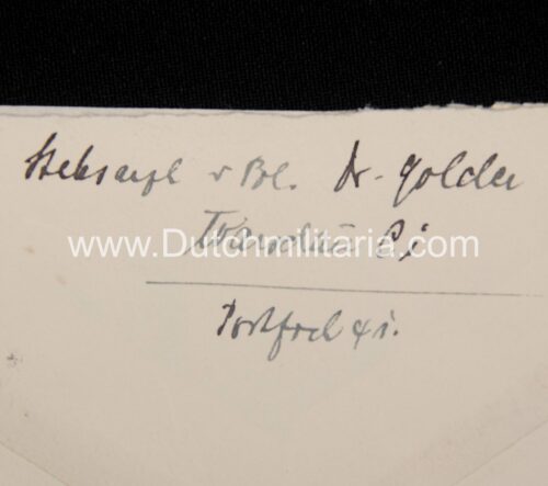 4x SS-Feldpost letters of Hpt. d. Sch.d.Res. Dr. Golder Pol. Regt.22 Stab