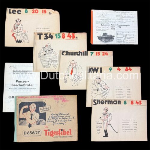 (Booklet) Tigerfibel - Original autographed by SS-Brigadeführer Heinz Harmel+ General der Panzertrupp Heinrich Eberbach - RARE