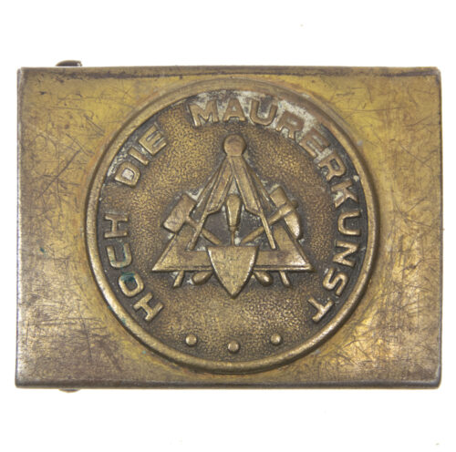 German buckle Hoch die Maurerkunst