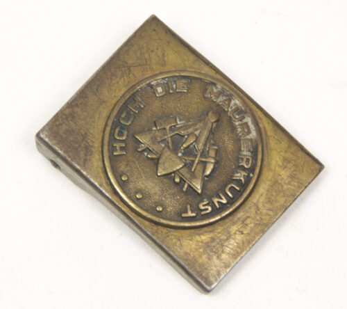 German buckle Hoch die Maurerkunst