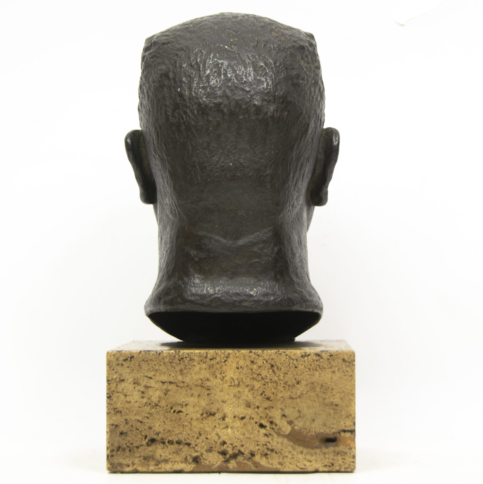 Hindenburg bronze bust (by artist Friedrich Bagdons) (1927) - Image 15