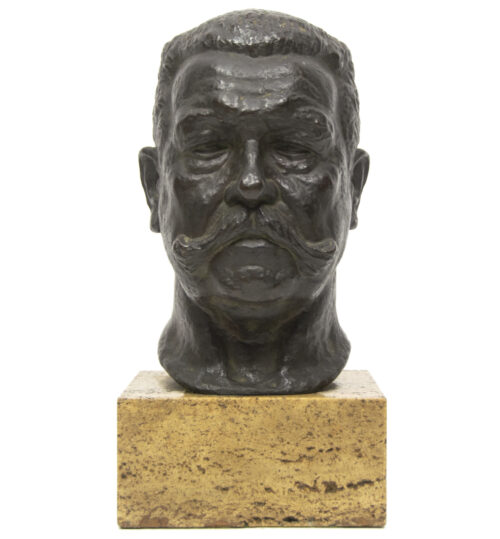Hindenburg bronze bust (by artist Friedrich Bagdons)