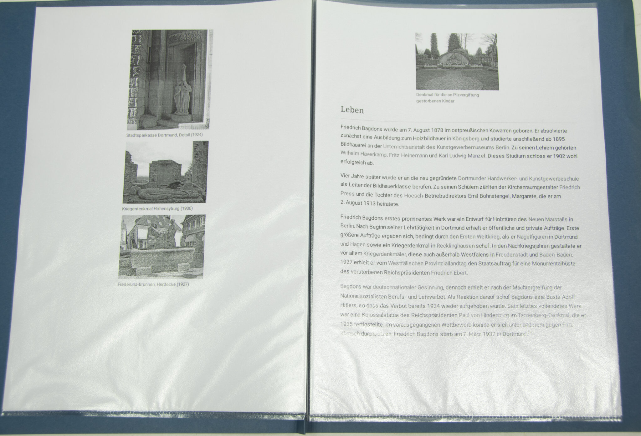 Hindenburg bronze bust (by artist Friedrich Bagdons) (1927) - Image 31