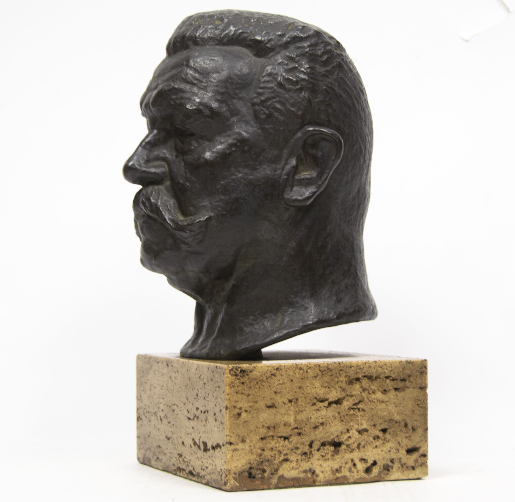 Hindenburg bronze bust (by artist Friedrich Bagdons) (1927) - Image 7