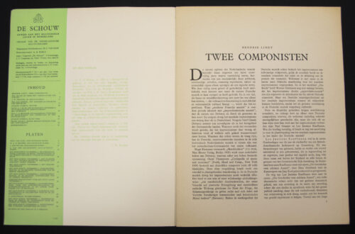 (Magazine) De Schouw - Vierde Jaargang nummer 1 January 1945 (last number!)