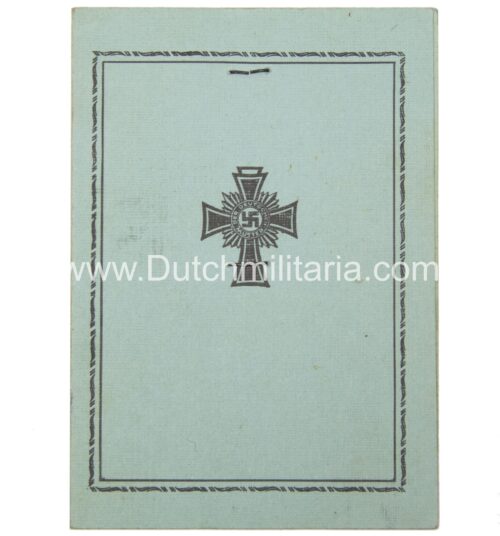 Mutterkreuz Motherscross Ausweis (1941)