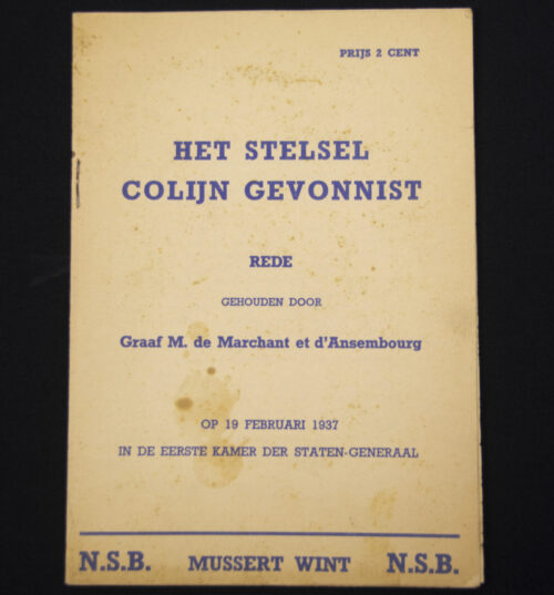 (NSB) – Het stelsel Colijn gevonnist (1937)