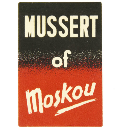 (NSB) Mussert of Moskou - closing sealClosing stamp
