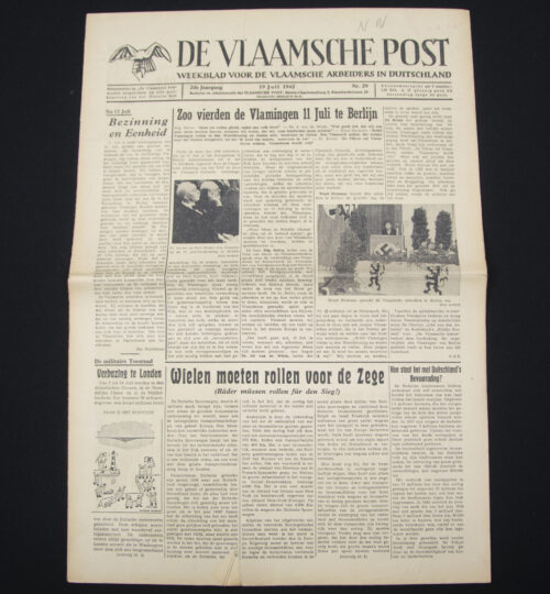 (Newspaper) De Vlaamsche Post Weekblad voor de Vlaamsche Arbeiders in Duitschland (1942)