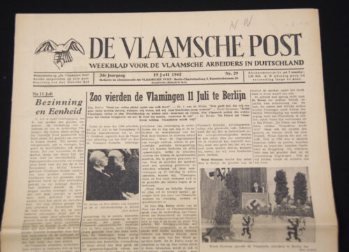 (Newspaper) De Vlaamsche Post Weekblad voor de Vlaamsche Arbeiders in Duitschland (1942)