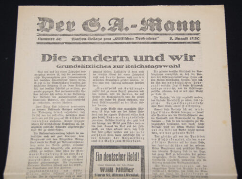 (Newspaper) Der S.A.-Mann - Nummer 30. Wochen-Beilage zum Völkischen Beobachter 7. August 1930