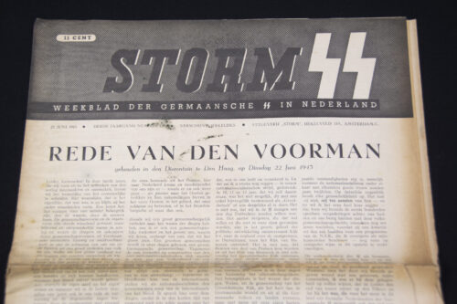 (Newspaper) Storm SS – Derde Jrg. Nr. 12 – 25 juni 1943 - REICHSSCHULE HEIJTHUYSEN - RARE!