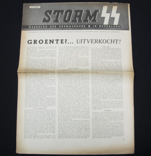 (Newspaper) Storm SS – Derde Jrg. Nr. 25 – 24 september 1943